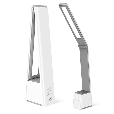 Lampa biurkowa LED 5W składana FLB-110 biało-szara Forever Light