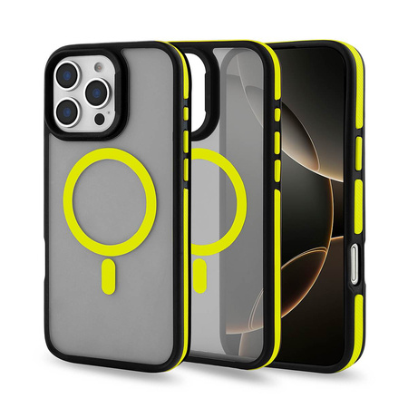 Nakładka Magarmor Magsafe do Iphone 14 Pro żółta TTT