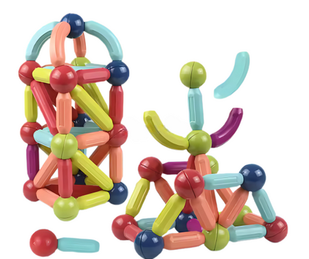 Klocki magnetyczne 64szt TTT