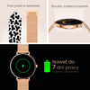 Forever Smartwatch SB-370 Lucca Różowe Złoto - Łaciaty Pasek