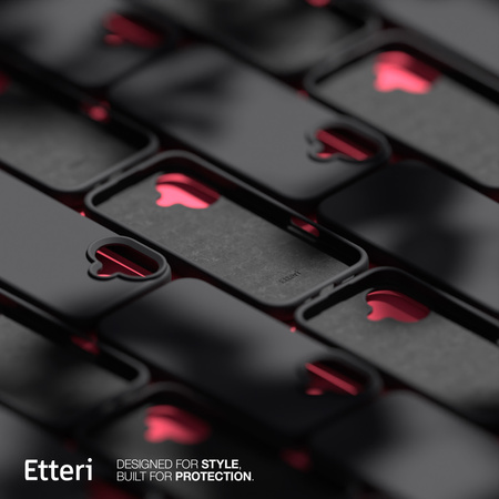 Etui Etteri Silicone Case do iPhone 16 Plus 6,7" czarne