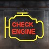 Neon PLEXI LED CHECK ENGINE żółto czerwony NNE21 Neolia