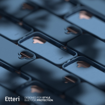 Etui Etteri Silicone Case do iPhone 16 6,1" ciemnoniebieskie