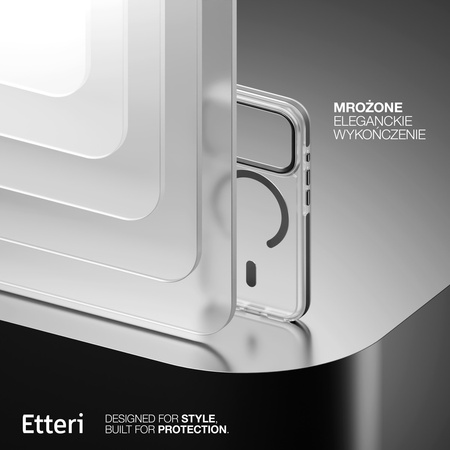 Etui Etteri Icy Mag do iPhone 17 Pro czarne