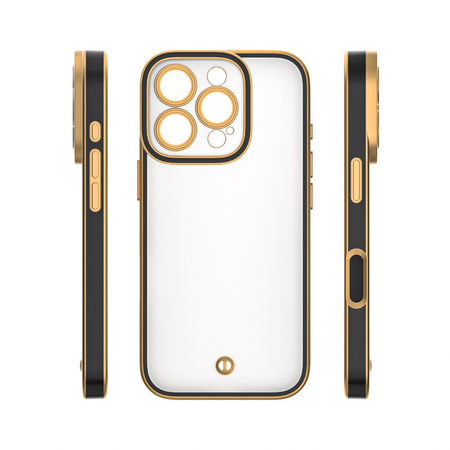 Nakładka Silky Gold do iPhone 15 Pro 6,1" czarna