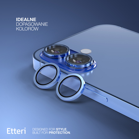 Etteri Camera Lens Protector szkło na aparat do iPhone 16 / 16 Plus niebieski