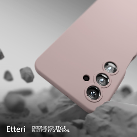 Etui Etteri Silicone Case do Samsung Galaxy A14 jasnoróżowe