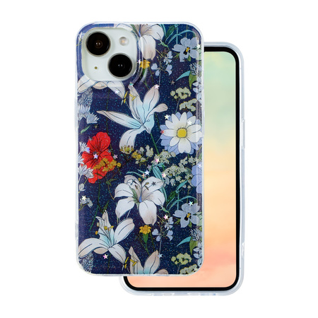 Nakładka Glow Glam do iPhone 12 6,1" niebieska