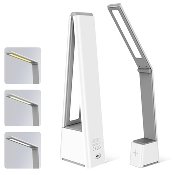 Lampa biurkowa LED 5W składana FLB-110 biało-szara Forever Light