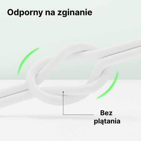 QUALO Recycling kabel USB-A - Lightning 1,5m 2,4A biały QRC-AL-00