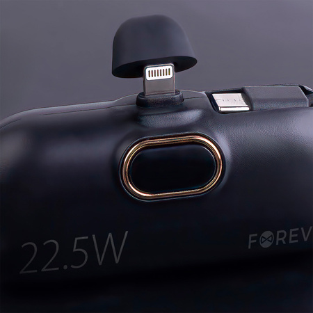 Forever mini power bank MTB-100 22.5W 5000 mAh Lightning czarny