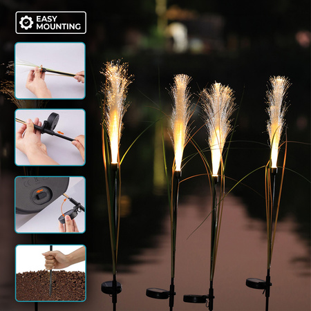 Lampa solarna LED SUNARI FLS-81 ozdobna trawa 3000K 300mAh Li-Ion Forever Light