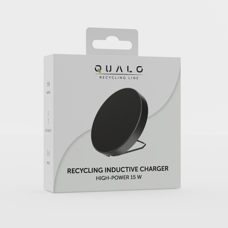 QUALO recycling ładowarka inducyjna 15W z ringiem QRLI-R-15-01