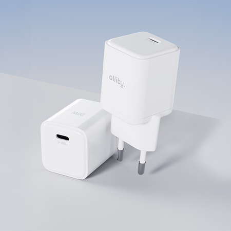 Allity ładowarka sieciowa GaN PD QC ATC-01-20WC 1x USB-C 20W biała