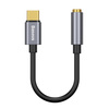 Baseus adapter L54 USB-C do jack 3,5 mm ciemno-szary