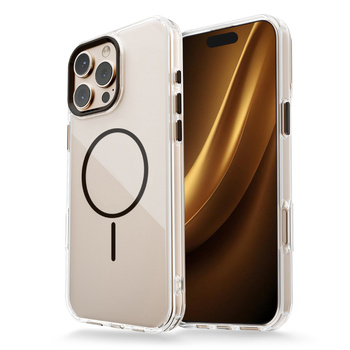 Nakładka Clear Thin Mag do iPhone 15 Pro 6,1" czarna