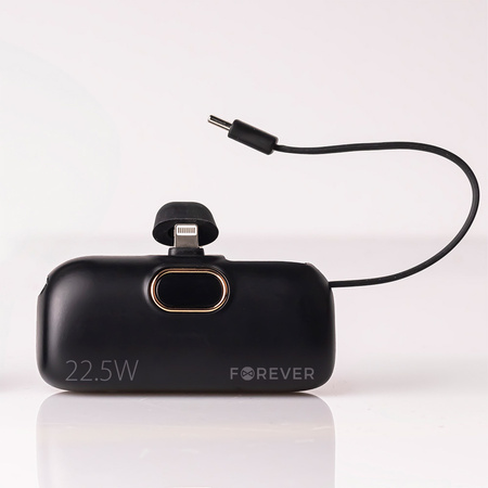 Forever mini power bank MTB-100 22.5W 5000 mAh Lightning czarny
