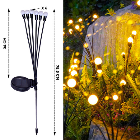 Lampa solarna LED SUNARI FLS-87 świetliki solarne x6 3000K 600mAh Li-Ion Forever Light