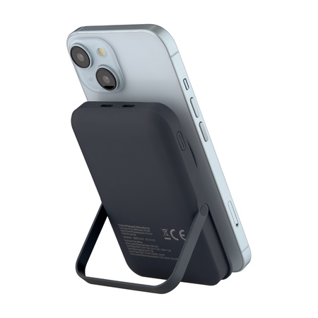 QUALO MagSafe power bank 10000 mAh z LED i podstawką czarny QMPB5-LD-01