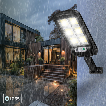 Lampa solarna LED SUNARI FLS-01 6*COB PIR 10W 800lm 6000K 2400mAh Li-Ion + pilot Forever Light