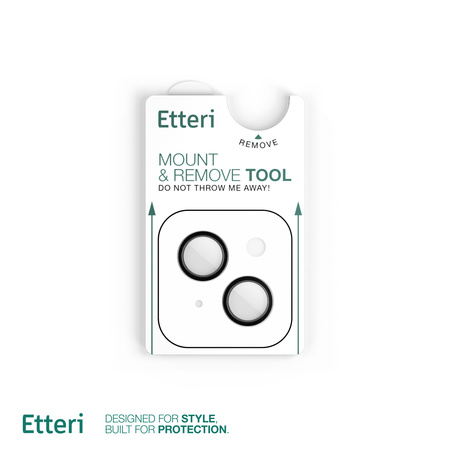 Etteri Camera Lens Protector szkło na aparat do iPhone 13 / 13 Mini czarny