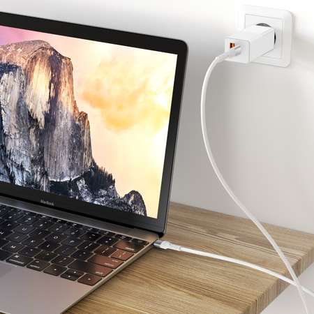 Forever Core kabel High Power USB-C - USB-C 2,0 m biały 100W do GaN