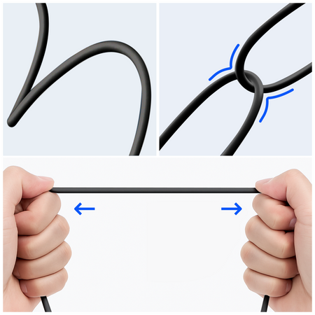 Forever słuchawki przewodowe EP-02 dokanałowe  USB-C czarne