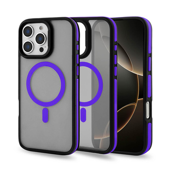 Nakładka Magarmor Magsafe do Iphone 13 Pro Max fioletowa TTT