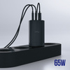 Allity ładowarka sieciowa GaN PD QC ATC-01-65WACC 2x USB-C + 1x USB-A 65W czarna