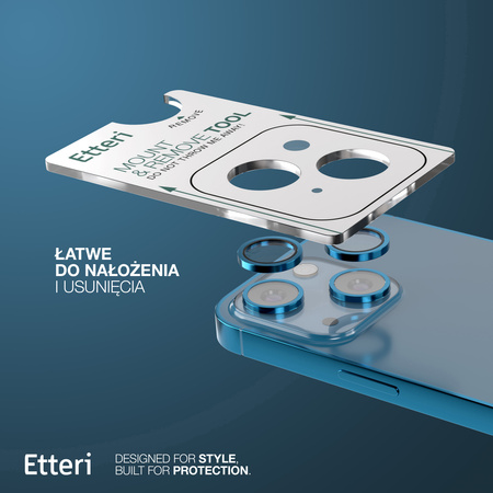 Etteri Camera Lens Protector szkło na aparat do iPhone 13 / 13 Mini niebieski