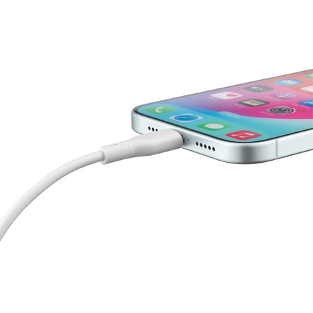 QUALO Recycling kabel USB-C - Lightning 1,5m 2,4A biały QRC-CL-00