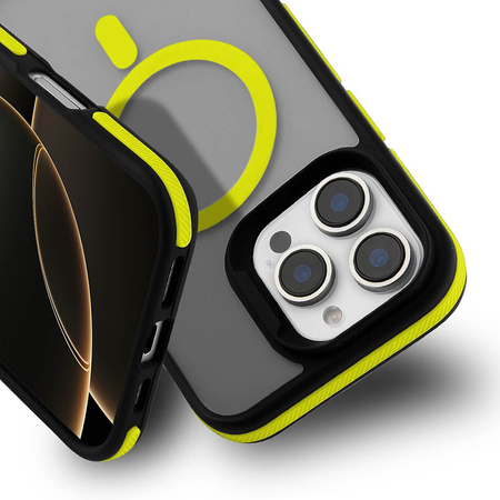 Nakładka Magarmor Magsafe do Iphone 13 Pro Max żółta TTT