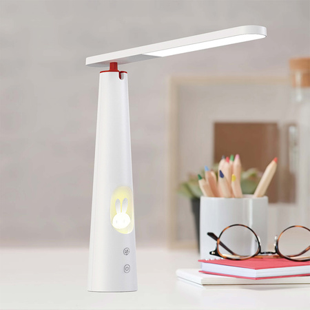 Lampa biurkowa LED 7,5W ze świecącym króliczkiem FLB-150 biała Forever Light