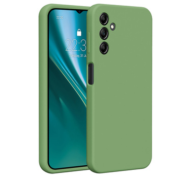 Etui Etteri Silicone Case do Samsung Galaxy A14 jasnozielone