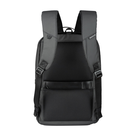 QUALO plecak sztywny wodoodporny z portem USB czarny QPS-W-USB-01