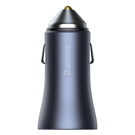 Baseus ładowarka samochodowa Golden Contactor Pro PD 40W 1x USB 1x USB-C szara