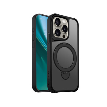 Etui Etteri Matt Mag Ring do iPhone 15 Pro 6,1" czarne