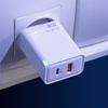 Maxlife ładowarka sieciowa GaN PD QC MXTC-09-45AC 1x USB-C 1x USB 45W biała