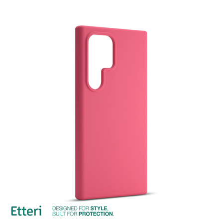 Etui Etteri Silicone Case do Samsung Galaxy S22 Ultra malinowe