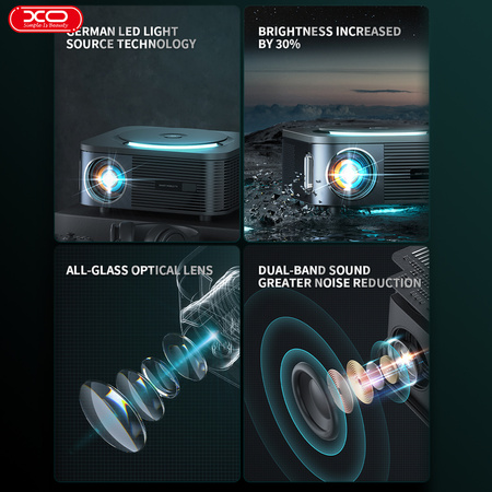 XO projektor FF01 120 cali czarny