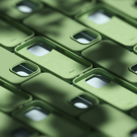 Etui Etteri Silicone case do iPhone 16 Pro Max 6,9" jasnozielone