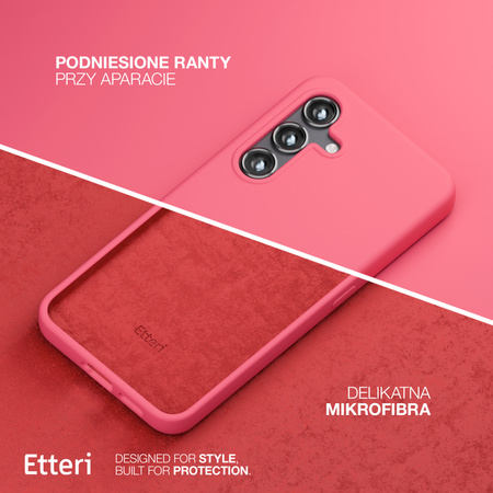 Etui Etteri Silicone Case do Samsung Galaxy S23 malinowe