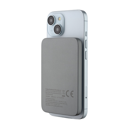 QUALO MagSafe power bank 5000 mAh 20W szary QMPB5-20-18