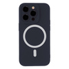 Nakładka Silicon Soft Mag do iPhone 15 Pro 6,1" ciemnoniebieska