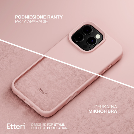Etui Etteri Silicone Case do iPhone 16 Pro Max 6,9" jasnoróżowe