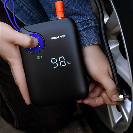 Forever jump starter 4w1 JS-400 26,64Wh czarno-niebieski
