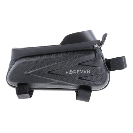 Forever Outdoor wodoodporna torba rowerowa ze wzmocnionymi bokami oraz uchwytem na telefon czarna