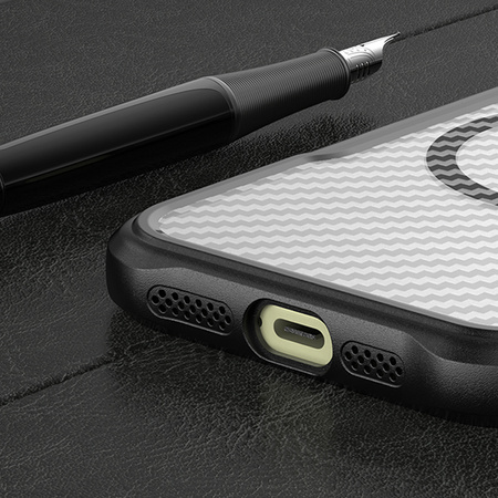 Nakładka Defender Carbon Mag do iPhone 15 Pro 6,1" czarna