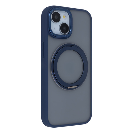 Nakładka Secure Spinning Mag do iPhone 15 6,1" granatowy