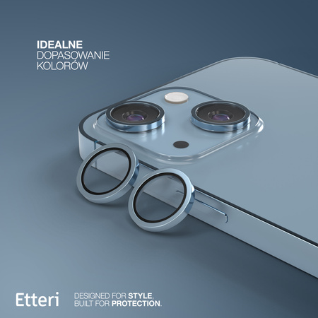 Etteri Camera Lens Protector szkło na aparat do iPhone 14 / 14 Plus niebieski